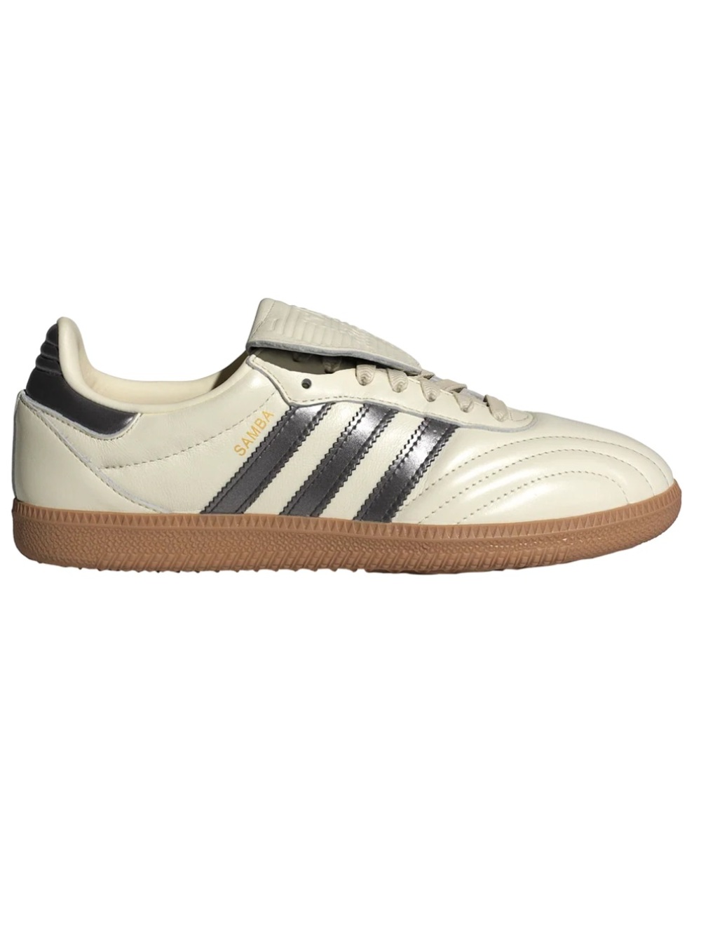 NWT adidas Samba LT Sneaker in Cream with Metallic  Stripes